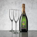 Champagne & 2 Connoisseur Flute (VividPrint)